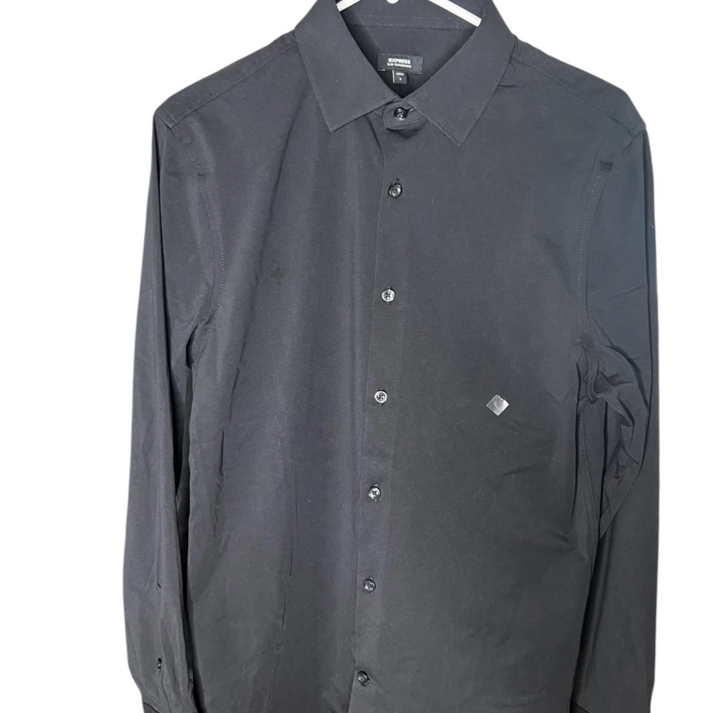 Express Classic Black Button-Up Shirt